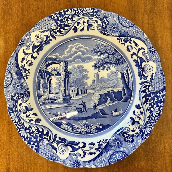 Spode Blue Italian 10" Dinner Plates Set of 10 - Picture 4 of 13